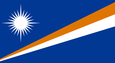 Flag of the Marshall Islands.