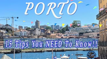 Porto beautiful panaramic view over Douro River and historic Ribeira district