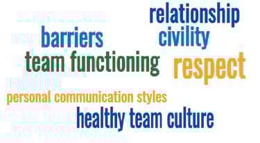 barriers team functioning respect civility healthy workplace culture communication styles