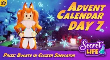 Advent Calendar twitter banner Roblox game