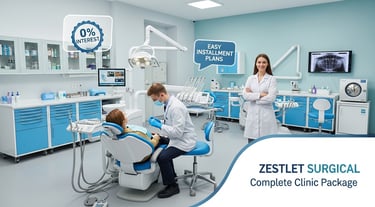 Sillones dentales y configuración completa de clínica con planes de pago al 0% | Zestlet Surgical