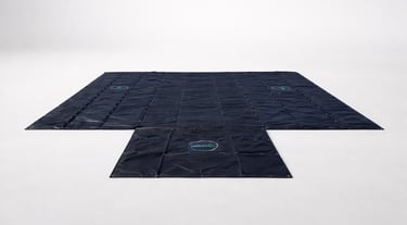 8FT Drop Lumber Tarp 24ft x 27ft 14oz vinyl on the sides, 18oz vinyl on the top With 1 Flap in the f