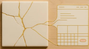 l'alignement qui se transforme en une page web qui attire