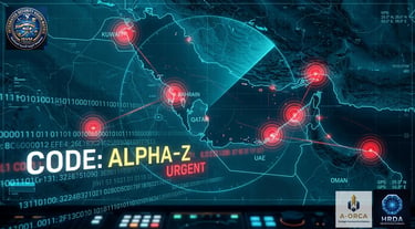 Strategic Warning Alpha-Z map By Major General Ayman Sayed Elahl  showing critical infrastructure vu