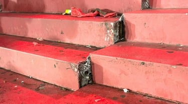 Accidente en estadio lesion por infraestructura 