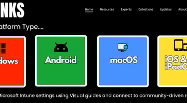 a website page with a bunch of different types of windows