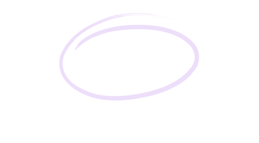 Lavender circle to emphasize copy text word "charge"