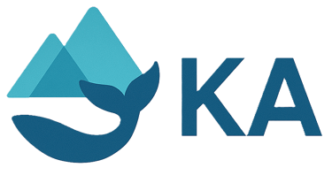 KnowArgentina Logo - Whale tail over mountains