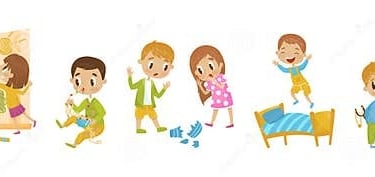 Naughty kids breaking things