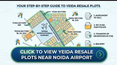 process to buy yeida resale plots near noida airport