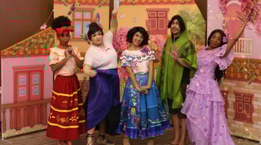 Encanto Familia in front of Casita