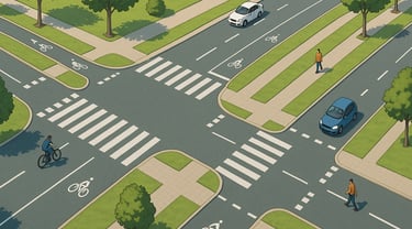Conception géométrique Route 