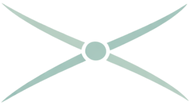 Teal crossing icon symbolising a threshold or turning point on The Living Path.