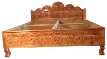 Handcrafted Teak Bed from India β Solid Wood Furniture