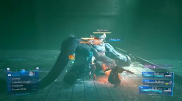 Capture du jeu FF7 remake sur PS5