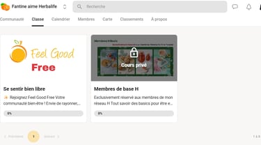 Informations et ressources sur Herbalife et les produits disponible en accès gratuit sur Skool