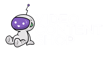 Video Content Shop logo – professional video editing services brand