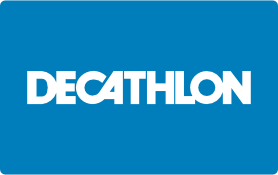 a decathlonon logo on a blue background