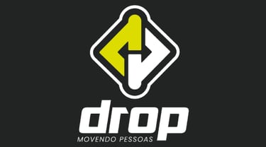 drop logo in black background