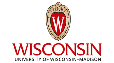 University of Wisconsin-Madison official logo featuring the red W crest and Numen Lumen seal.