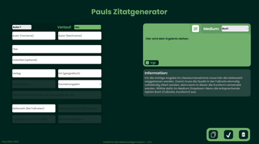 Zitatgenerator Richtigzitieren