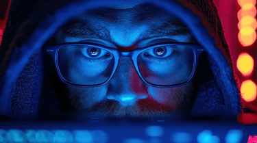 man watching porn