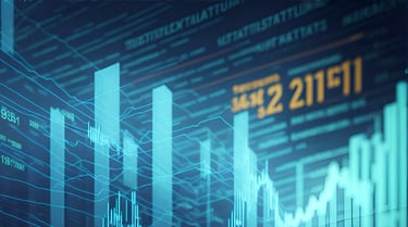 a stock market chart showing the price of a stock market