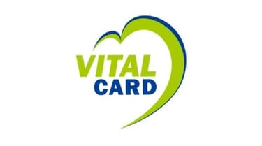 a logo for a company called vital card