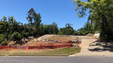 Site benched ready for builders
