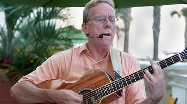 Warren Seaburg plays guitar