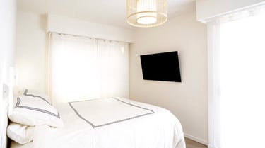 Terrasse sur toit avec vue mer dans un appartement à Saint-Tropez