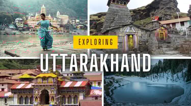 a collage of a woman in a blue sari