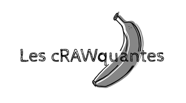 a banana peeler with the words,'les cravavantes '