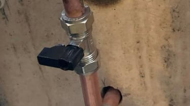 Stopcock repair carried out by AXM Plumbing Services in Evesham