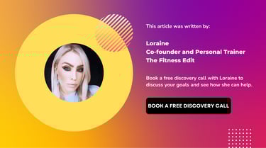 blog author banner Loraine online fitness coach