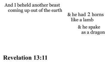 Revelation 13:11 You should see