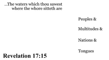 Revelation 17:15 You should see