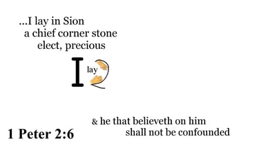 1 Peter 2:6 Say it slow