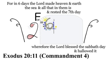 Exodus 20:11 Say it slow