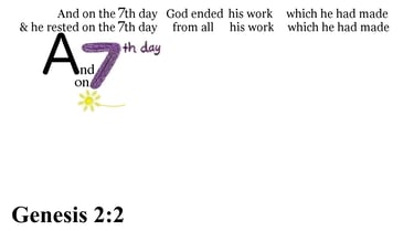 Genesis 2:2 Say it slow