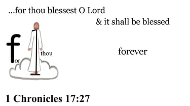 1 Chronicles 17:27 Say it slow