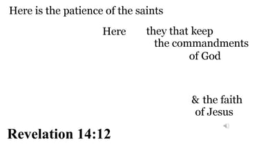 Revelation 14:12 You should see