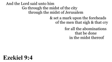 Ezekiel 9:4 You should see