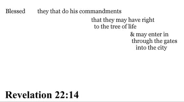 Revelation 22:14 You should see