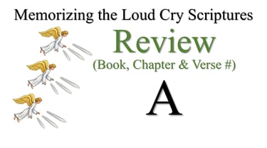 Review (Book, Chapter & Verse #) A