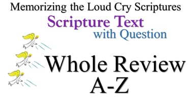 A-Z Scripture Text Whole Review with Question