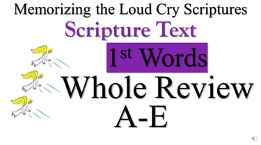 Scripture Text 1st Words