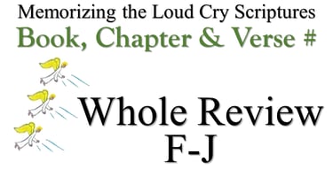 F-J Book, Chapter & Verse # Whole Review