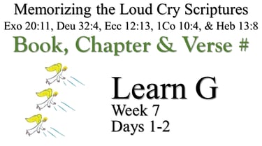 Learn G (Days 1-2)