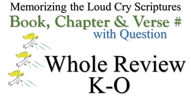 K-O Book, Chapter & Verse # Whole Review with Question